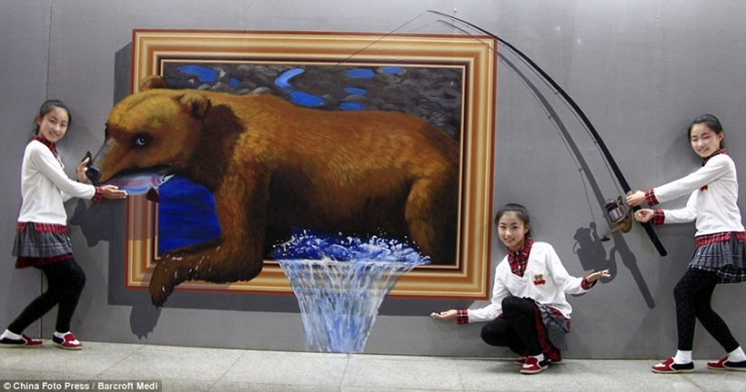 Exposición de pinturas 3D en China
