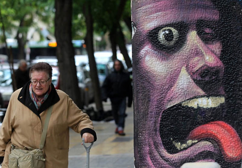 Graffiti en Atenas
