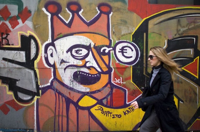 Graffiti en Atenas