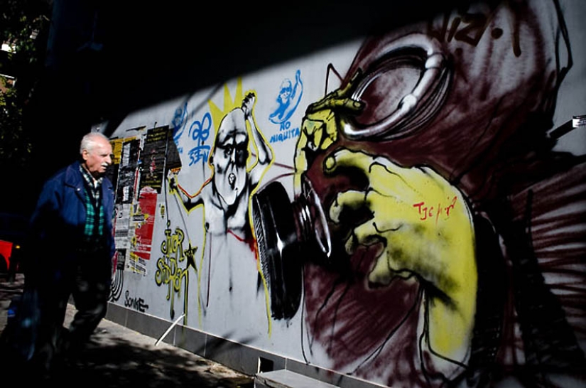 Graffiti en Atenas
