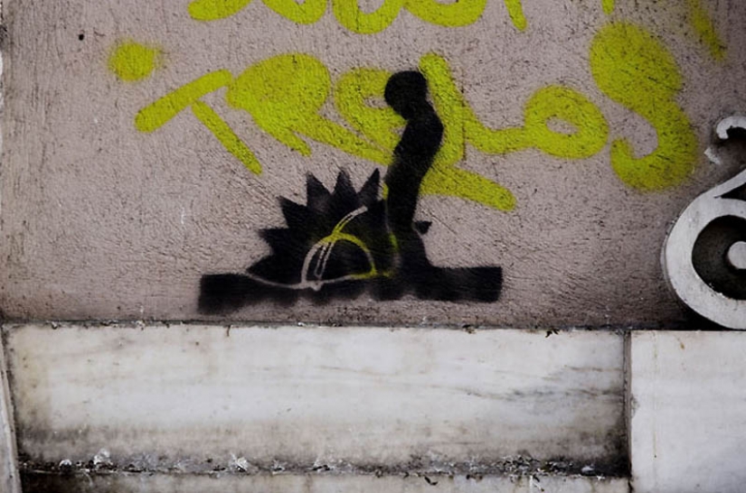 Graffiti en Atenas