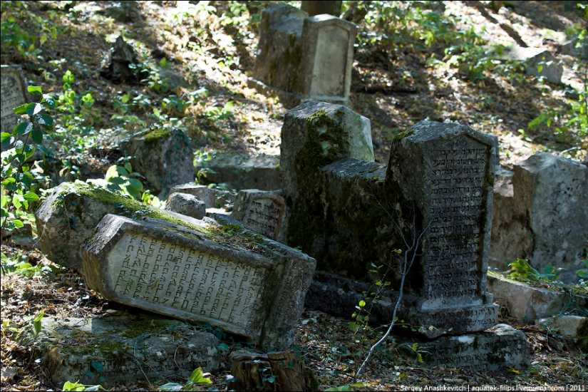 The ancient Karaite cemetery in Iosafatovoj valley