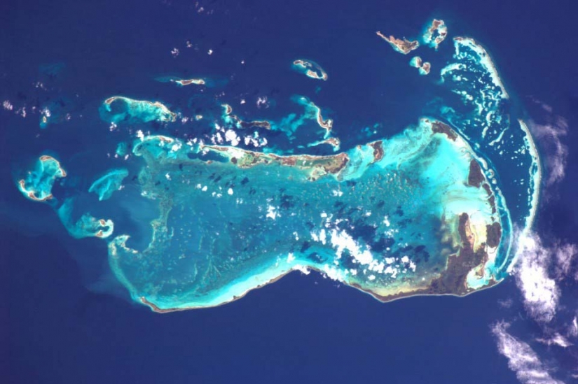 The earth in the lens astronaut Paolo Nespoli