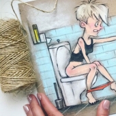 10 amazing drawings about the everyday life of Russian moms