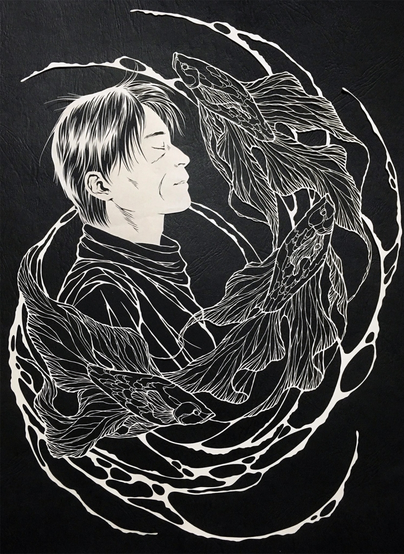 10 genios que cortar el papel increíbles obras maestras