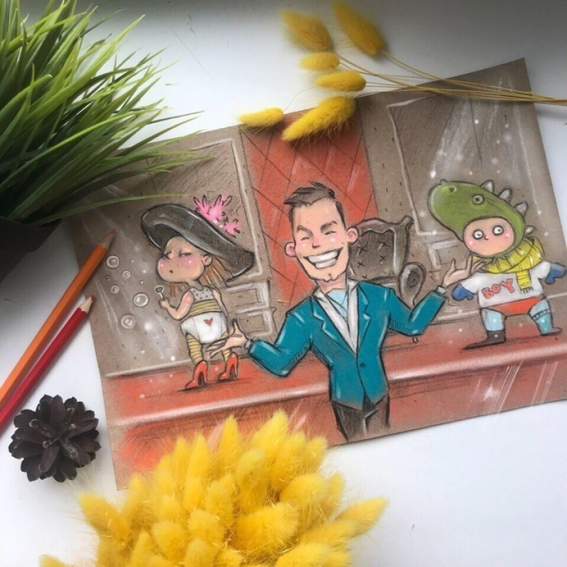 10 increíbles dibujos sobre la vida cotidiana de los rusos mamás