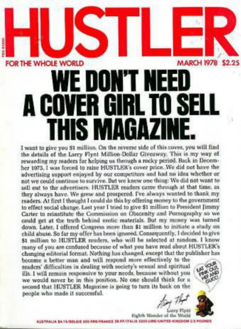 10 most controversial covers of Hustler magazine 10 most controversial covers of Hustler magazine