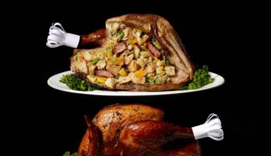 12 locos fotos de comida cortada por la mitad