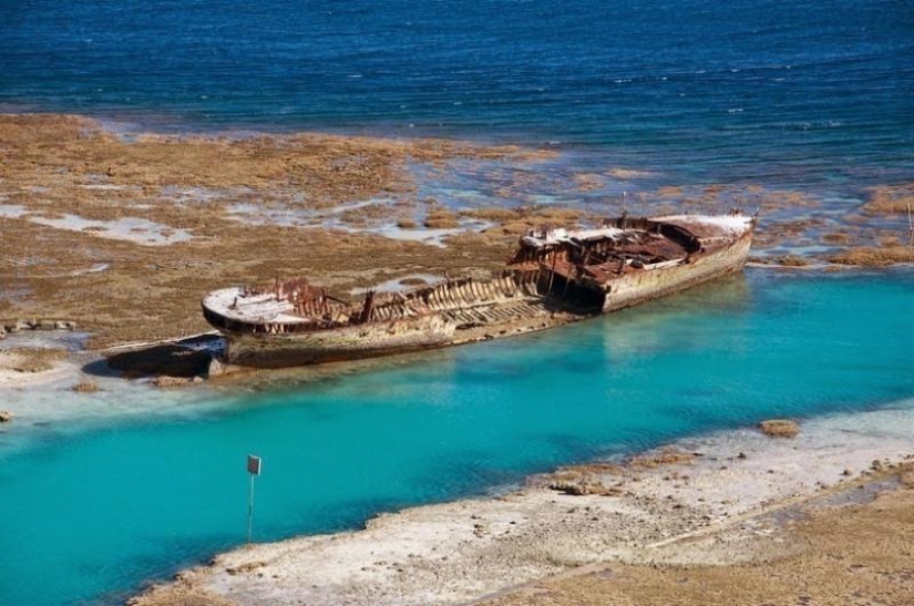 12 sunken ships, which you can see without scuba gear