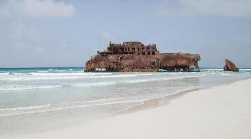 12 sunken ships, which you can see without scuba gear