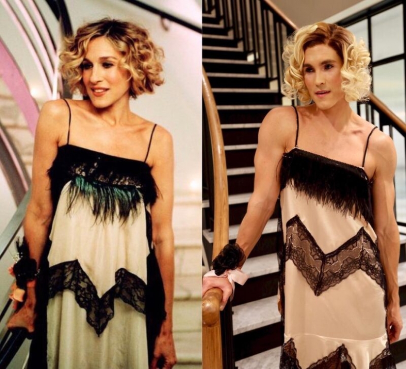 15 fotos de el hombre que expertamente recrea las imágenes de Carrie Bradshaw