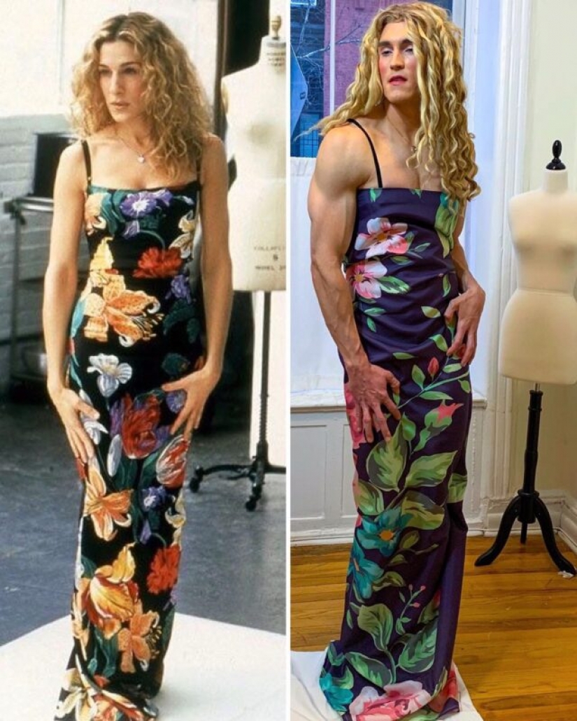 15 fotos de el hombre que expertamente recrea las imágenes de Carrie Bradshaw