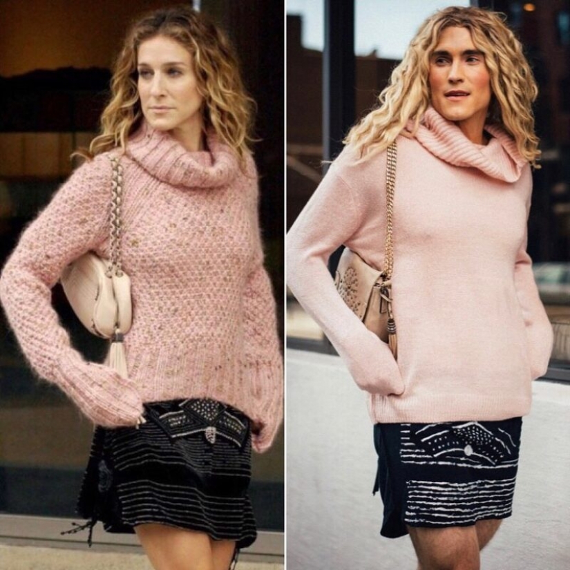 15 fotos de el hombre que expertamente recrea las imágenes de Carrie Bradshaw