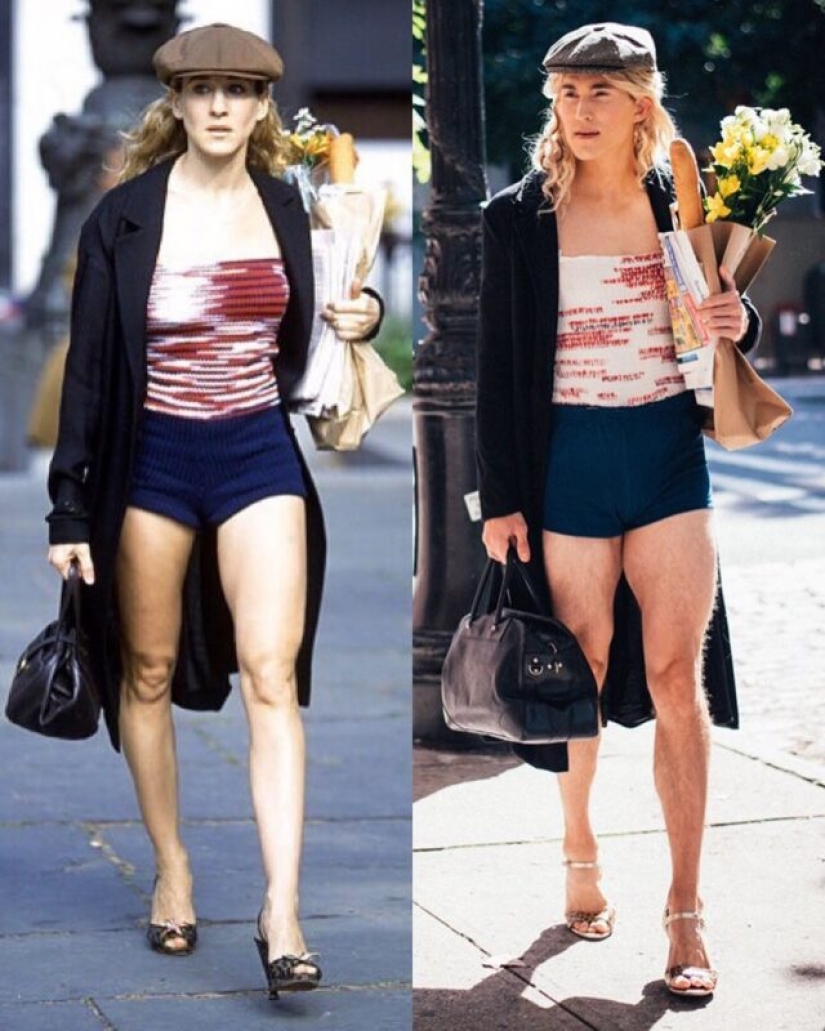 15 fotos de el hombre que expertamente recrea las imágenes de Carrie Bradshaw