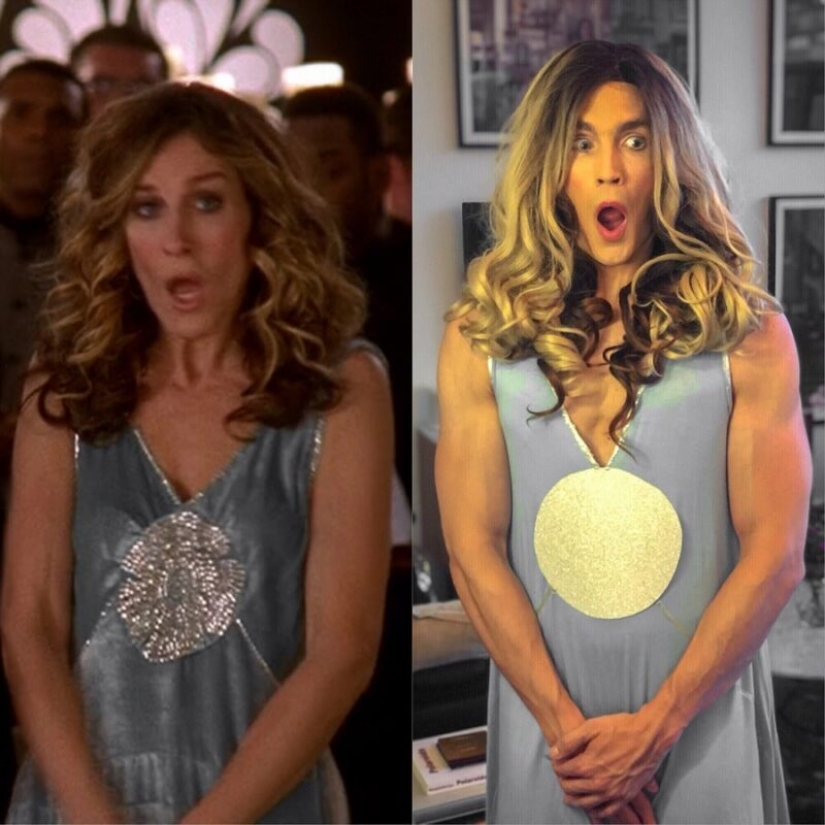 15 fotos de el hombre que expertamente recrea las imágenes de Carrie Bradshaw