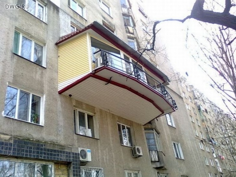 17 obra maestra balcones que puede ser visto sólo en las extensiones de Rusia