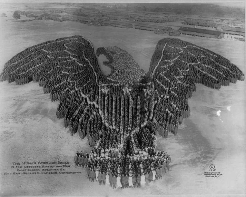 1917-1918 years: a large-scale group Patriotic photo Arthur Mola