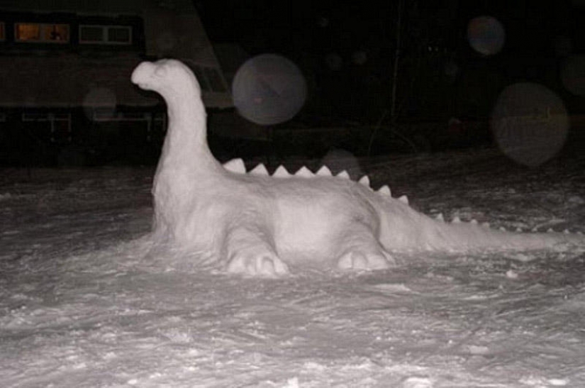 20 examples of what else besides snowman, you can sculpt out of snow