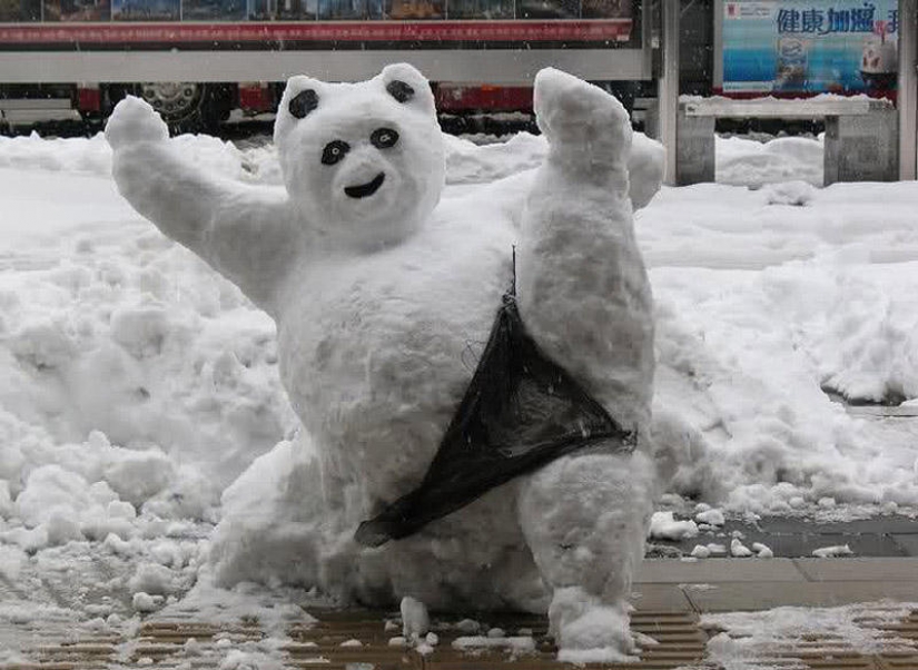 20 examples of what else besides snowman, you can sculpt out of snow