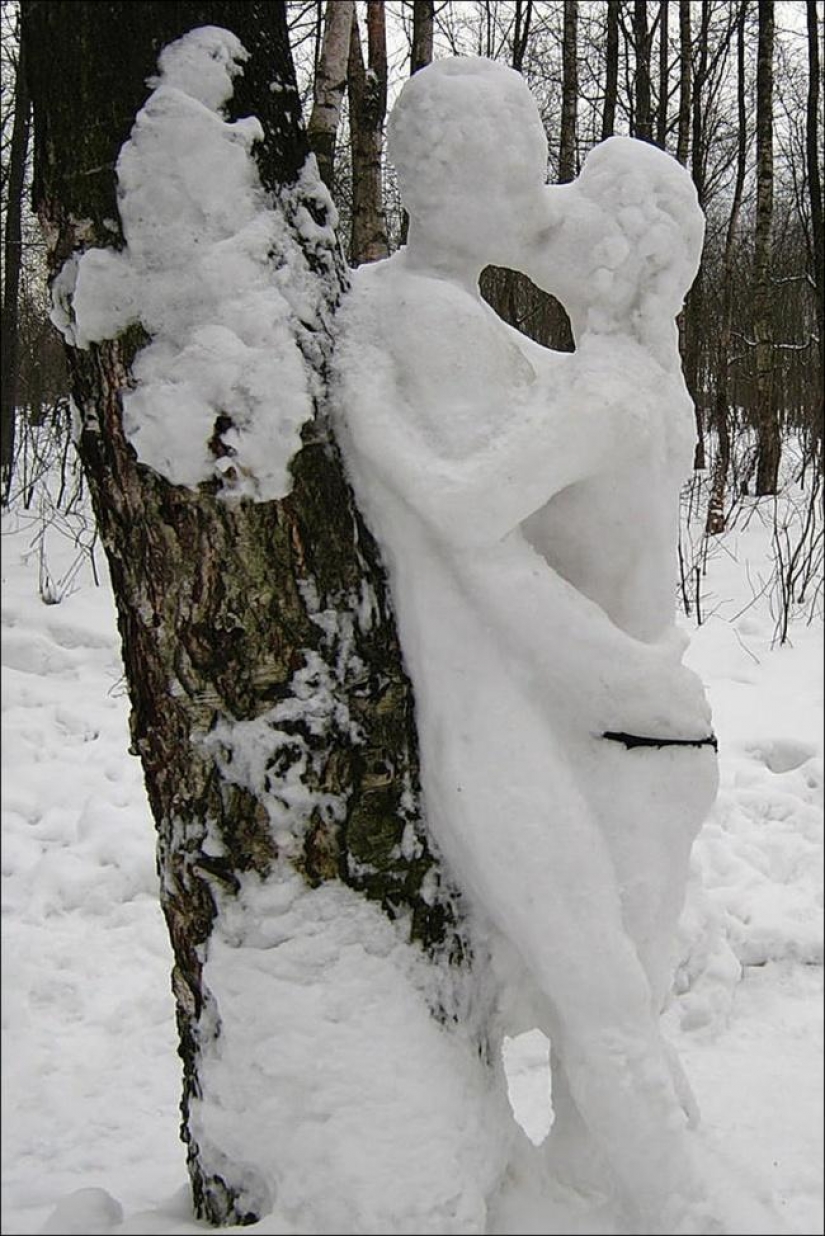 20 examples of what else besides snowman, you can sculpt out of snow
