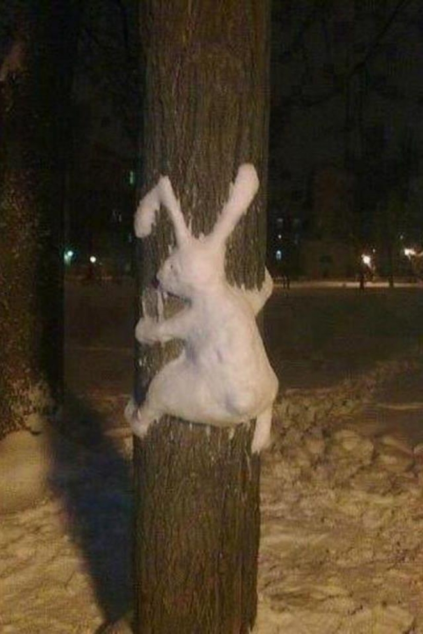 20 examples of what else besides snowman, you can sculpt out of snow