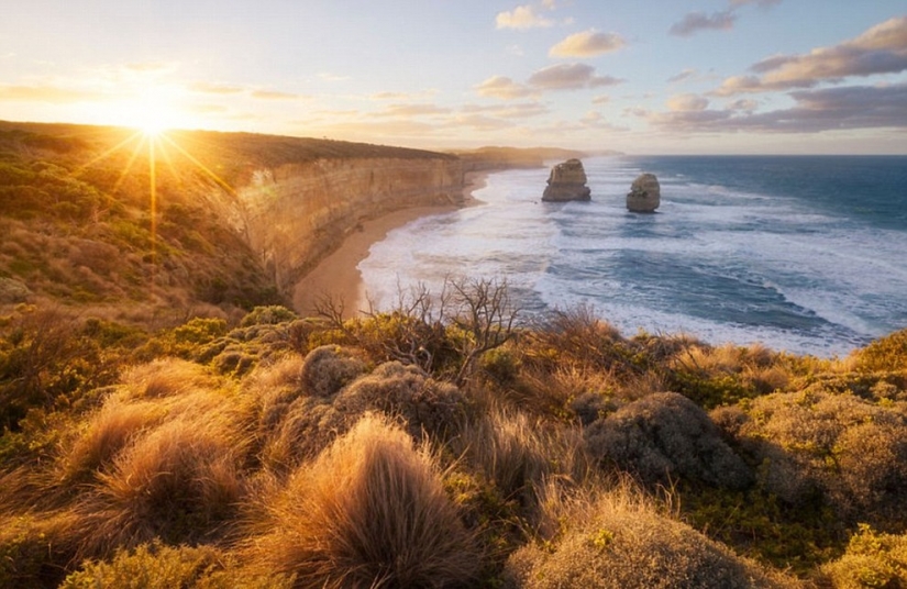 20 puntos escénicos en los diferentes países en los rayos del sol naciente 20 puntos escénicos en los diferentes países en los rayos del sol naciente