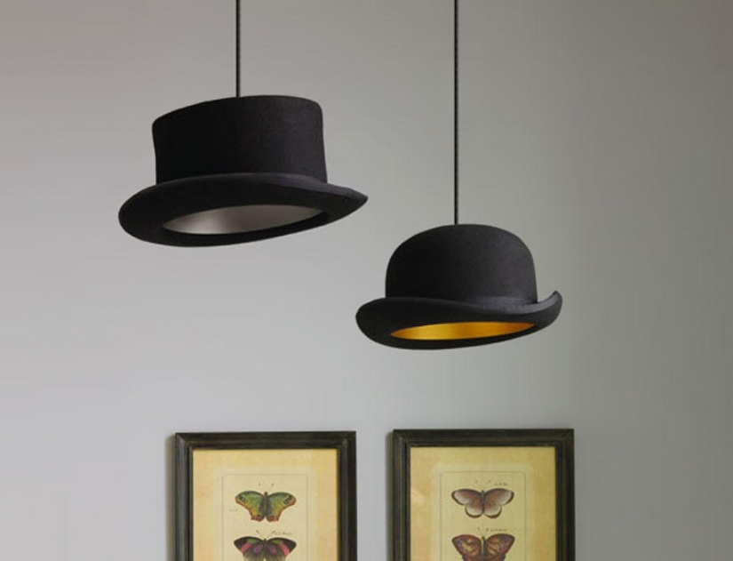 21 la idea de la fabricación de lámparas y candelabros de objetos de la vida cotidiana