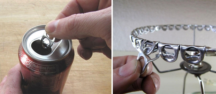 21 la idea de la fabricación de lámparas y candelabros de objetos de la vida cotidiana