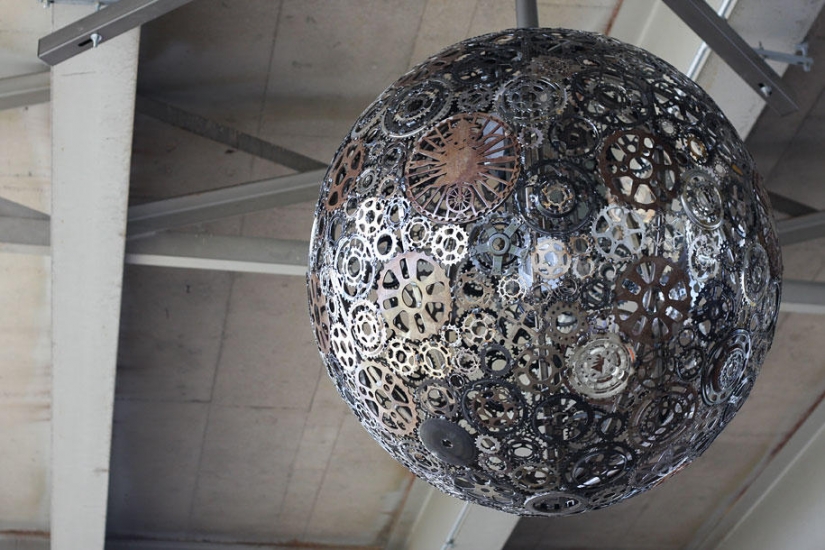 21 the idea of manufacture of lamps and chandeliers made of everyday objects 21 the idea of manufacture of lamps and chandeliers made of everyday objects