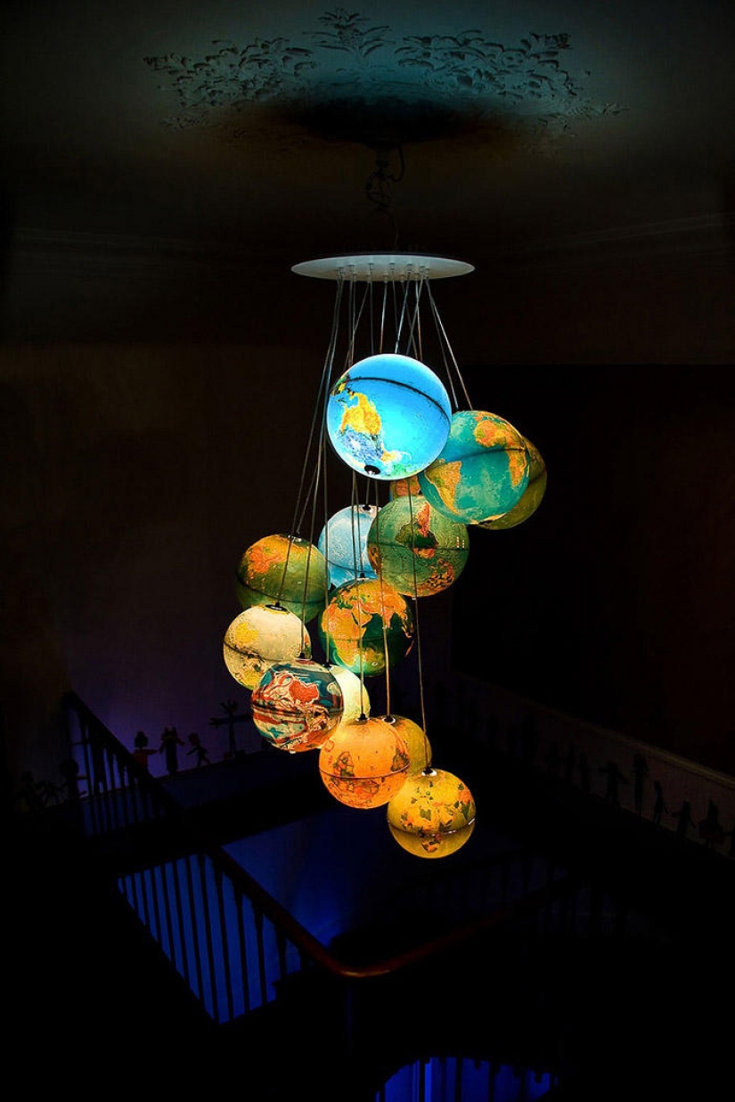 21 the idea of manufacture of lamps and chandeliers made of everyday objects 21 the idea of manufacture of lamps and chandeliers made of everyday objects
