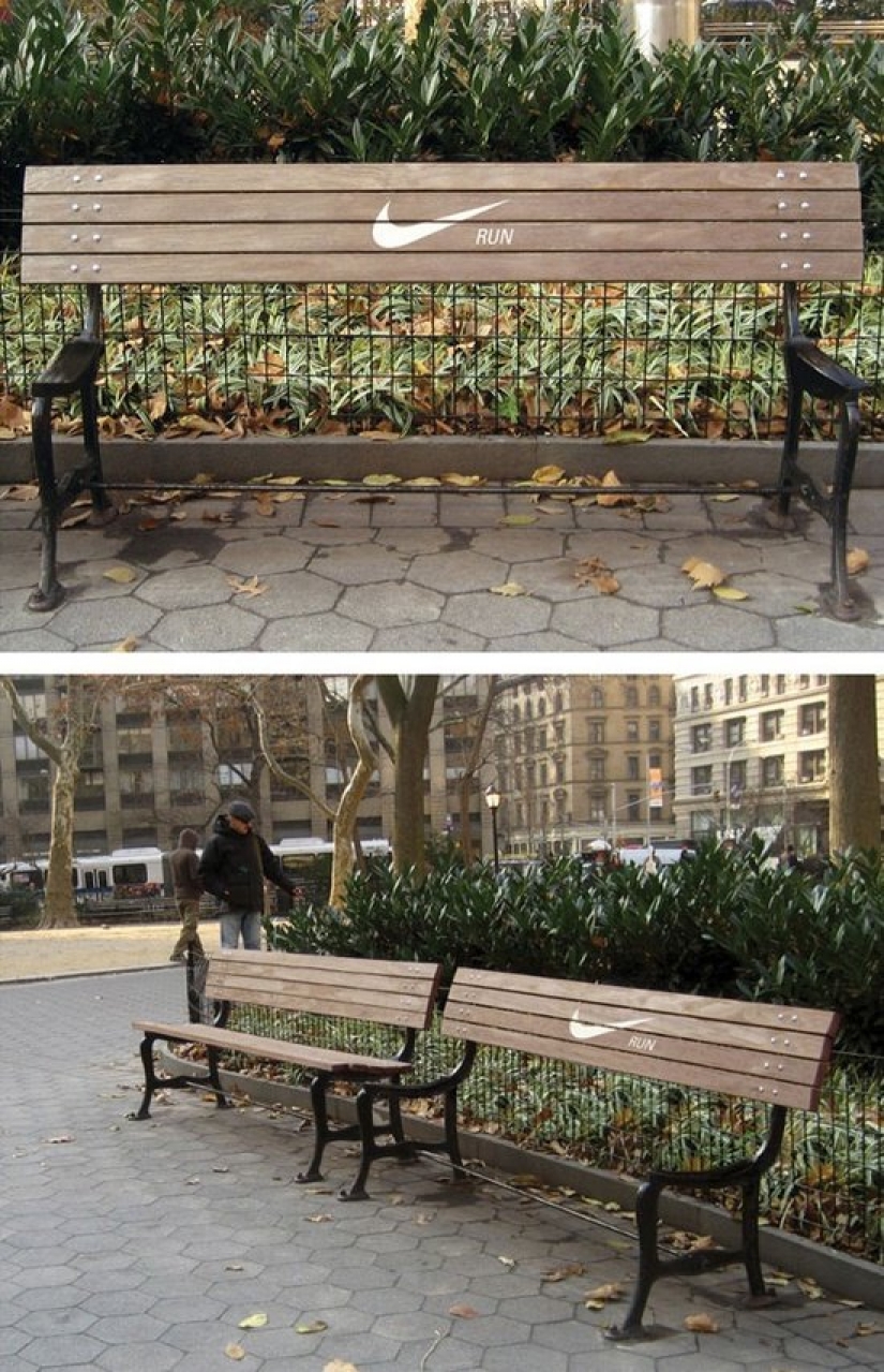25 examples of brilliant ads, perfectly inscribed in the urban jungle