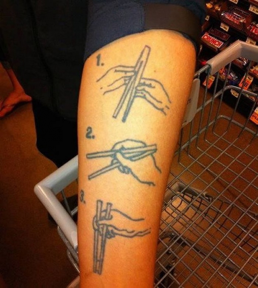 8 tatuajes-instrucciones, que pueden ser útiles a los demás