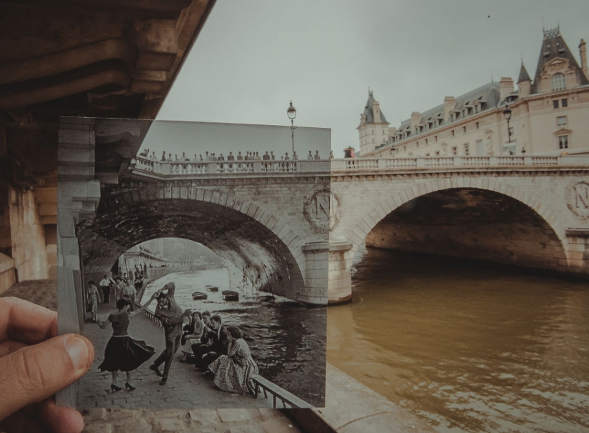 A window to the past: a resident of Baku combines old photos with modern types