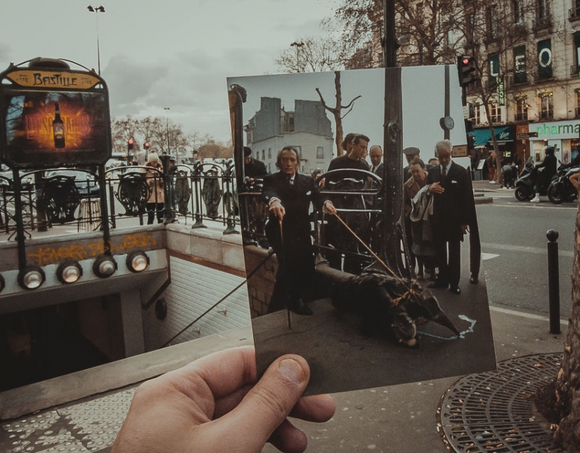 A window to the past: a resident of Baku combines old photos with modern types