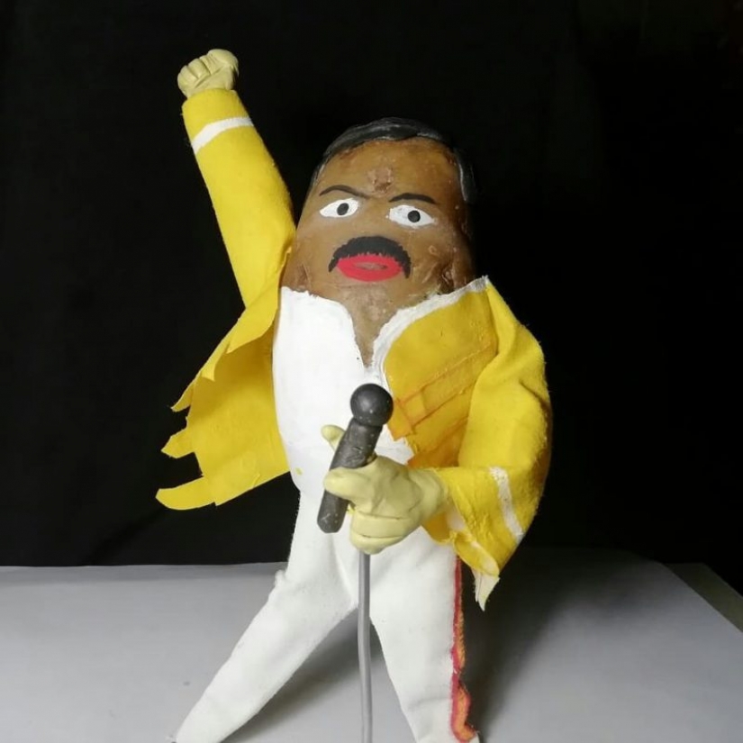 Alabando a una marca nacional, un blogger de Belarús crea obras maestras de patatas