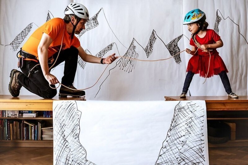 Amante de los viajes descubierto la manera de llegar a las montañas sin salir de casa