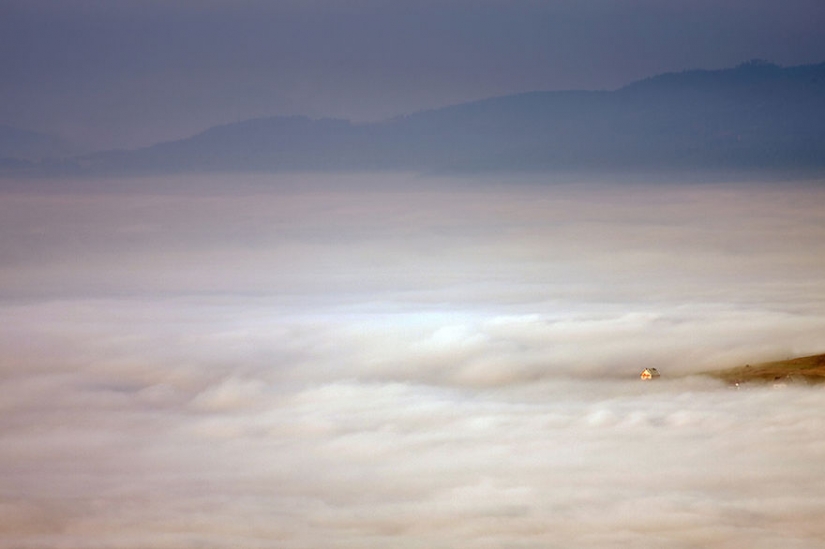 Amazing scenery in the arms of fog