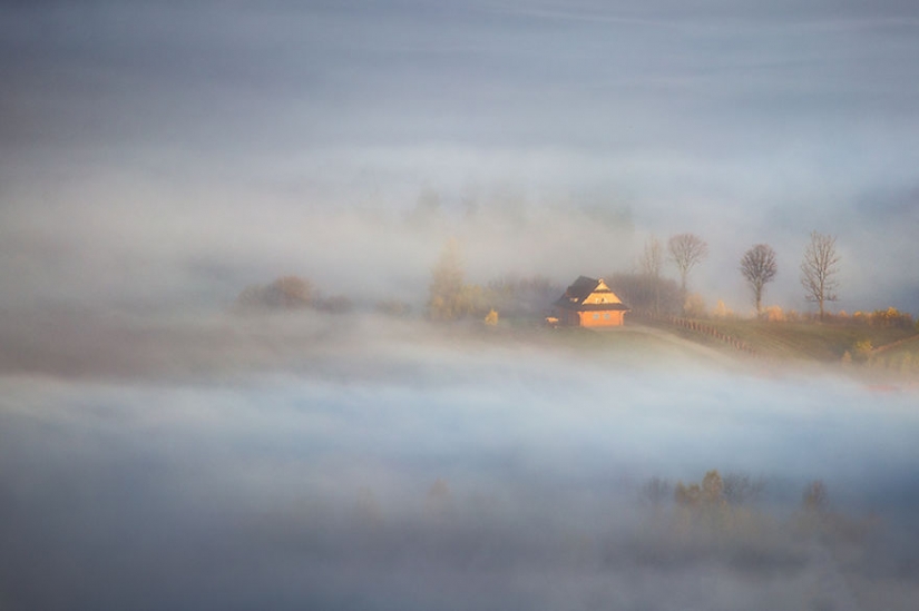 Amazing scenery in the arms of fog