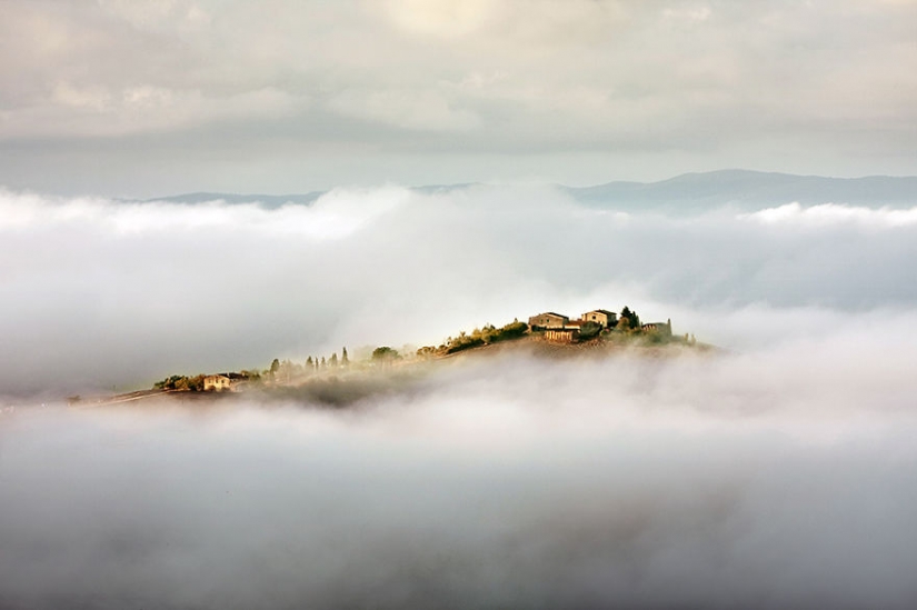 Amazing scenery in the arms of fog