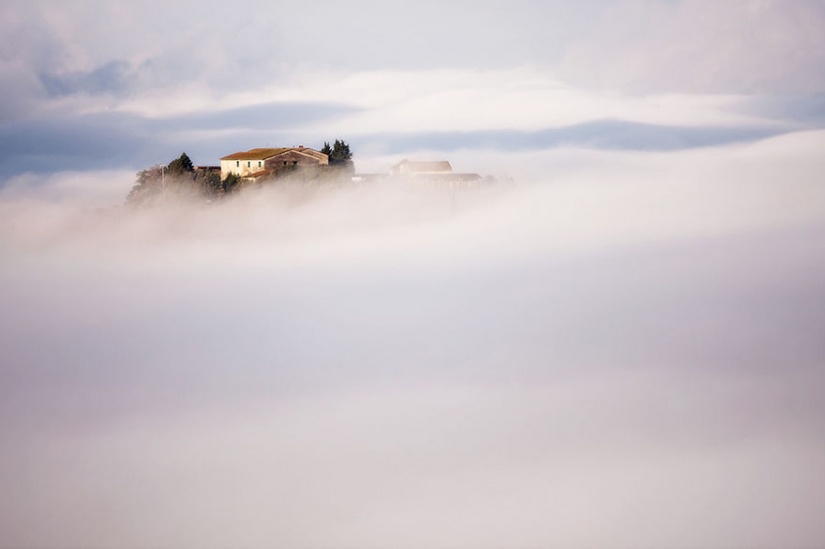 Amazing scenery in the arms of fog
