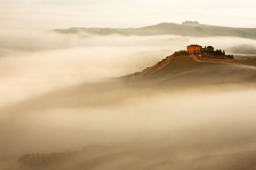 Amazing scenery in the arms of fog