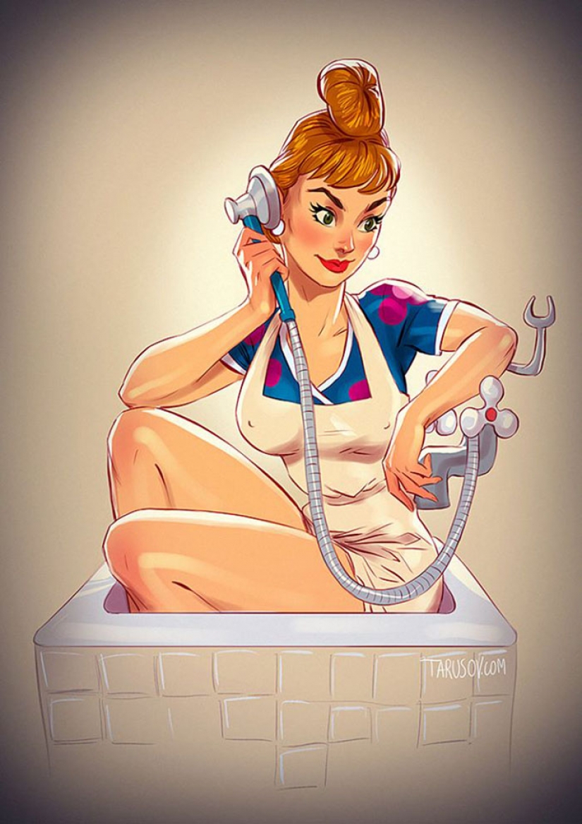 And Shapoklyak sexy! 6 heroines of the Soviet cartoons in the style of pin-up And Shapoklyak sexy! 6 heroines of the Soviet cartoons in the style of pin-up
