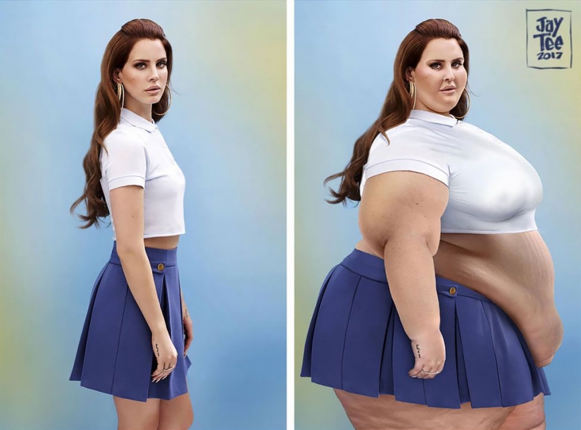 Artista añade estrella de peso, con ganas de demostrar que la belleza está en todos los tamaños Artista añade estrella de peso, con ganas de demostrar que la belleza está en todos los tamaños