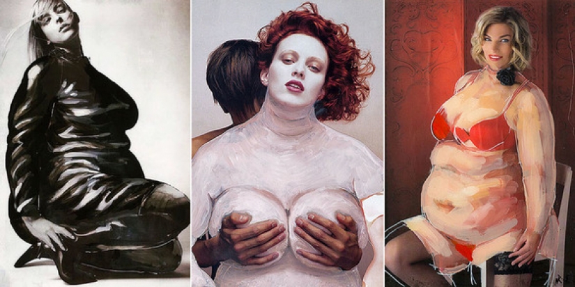 Artista turco coquetea con la inalcanzable tamaños flaco modelos