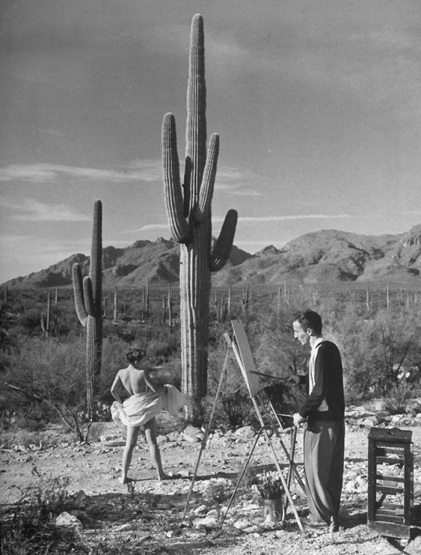 Artistas del modelo en el marco de la legendaria revista de la VIDA Artistas del modelo en el marco de la legendaria revista de la VIDA