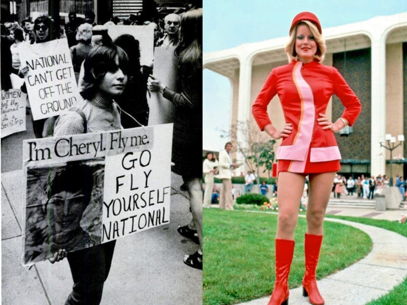 Azafatas de los años 60 tuvo que ser sexy y solitario