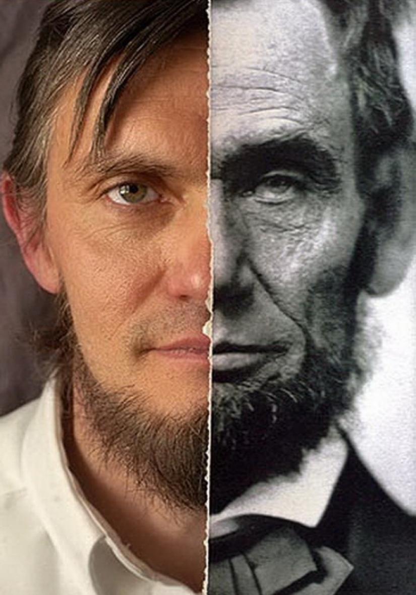 Back to the future: photos of relatives who forced to believe in a time machine