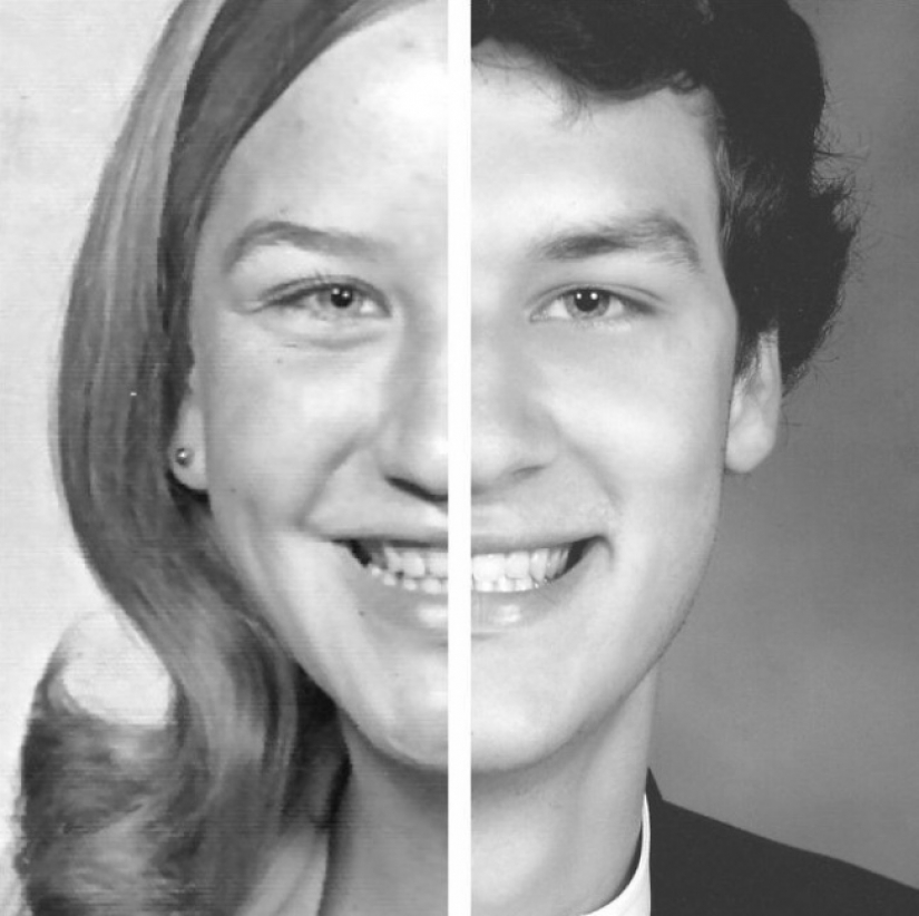 Back to the future: photos of relatives who forced to believe in a time machine