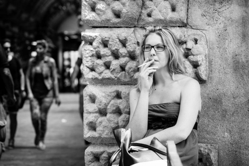 Black and white magic street portraits Giulio Magnifico