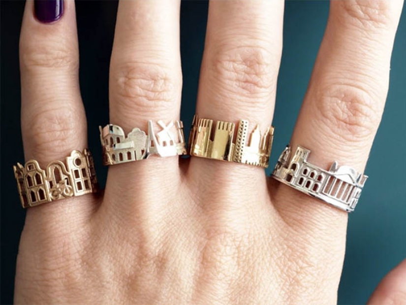 Born in the Siberian snows jeweler creates urban landscapes on the rings